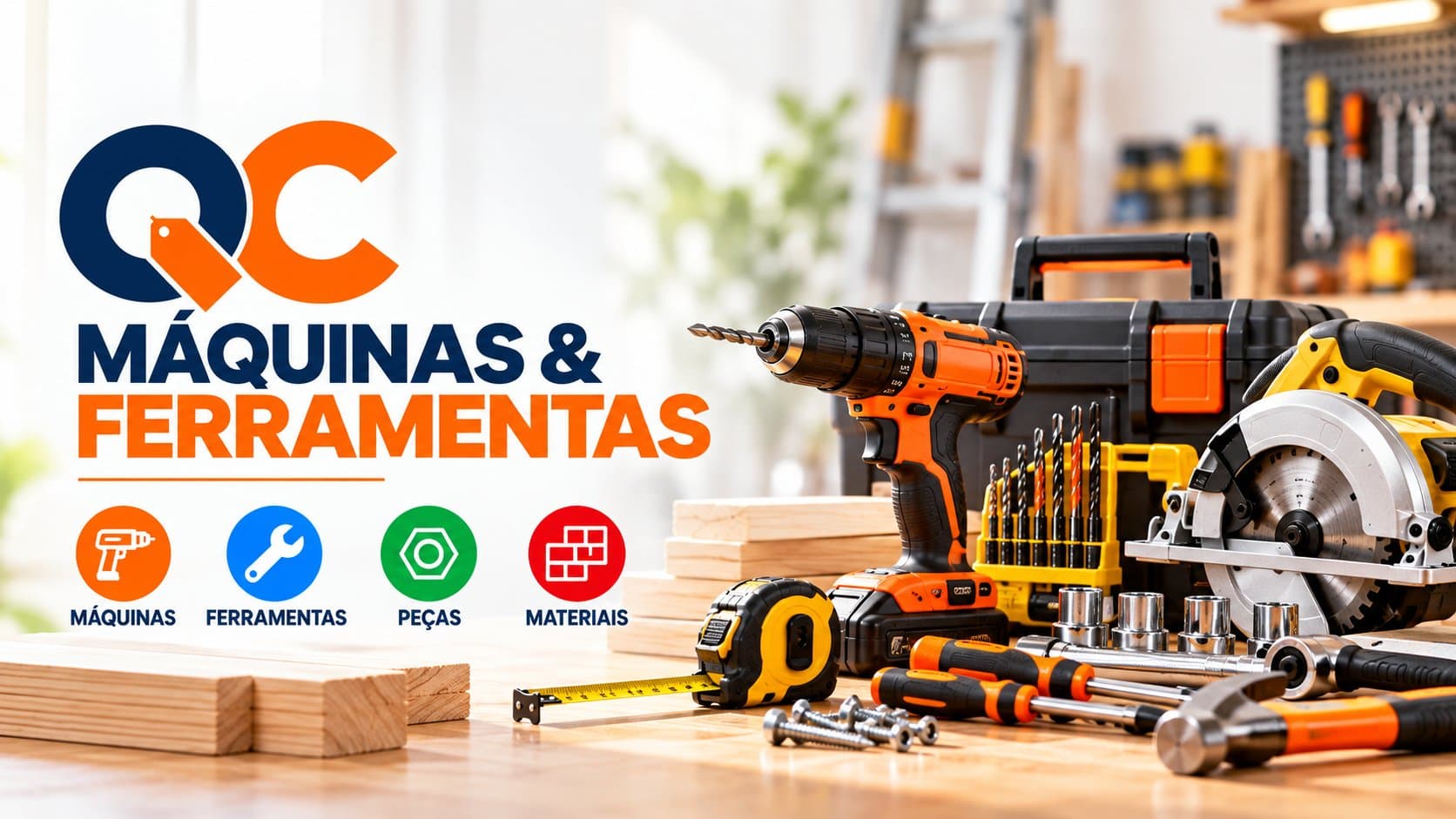 Banner de QC Máquinas & Ferramentas