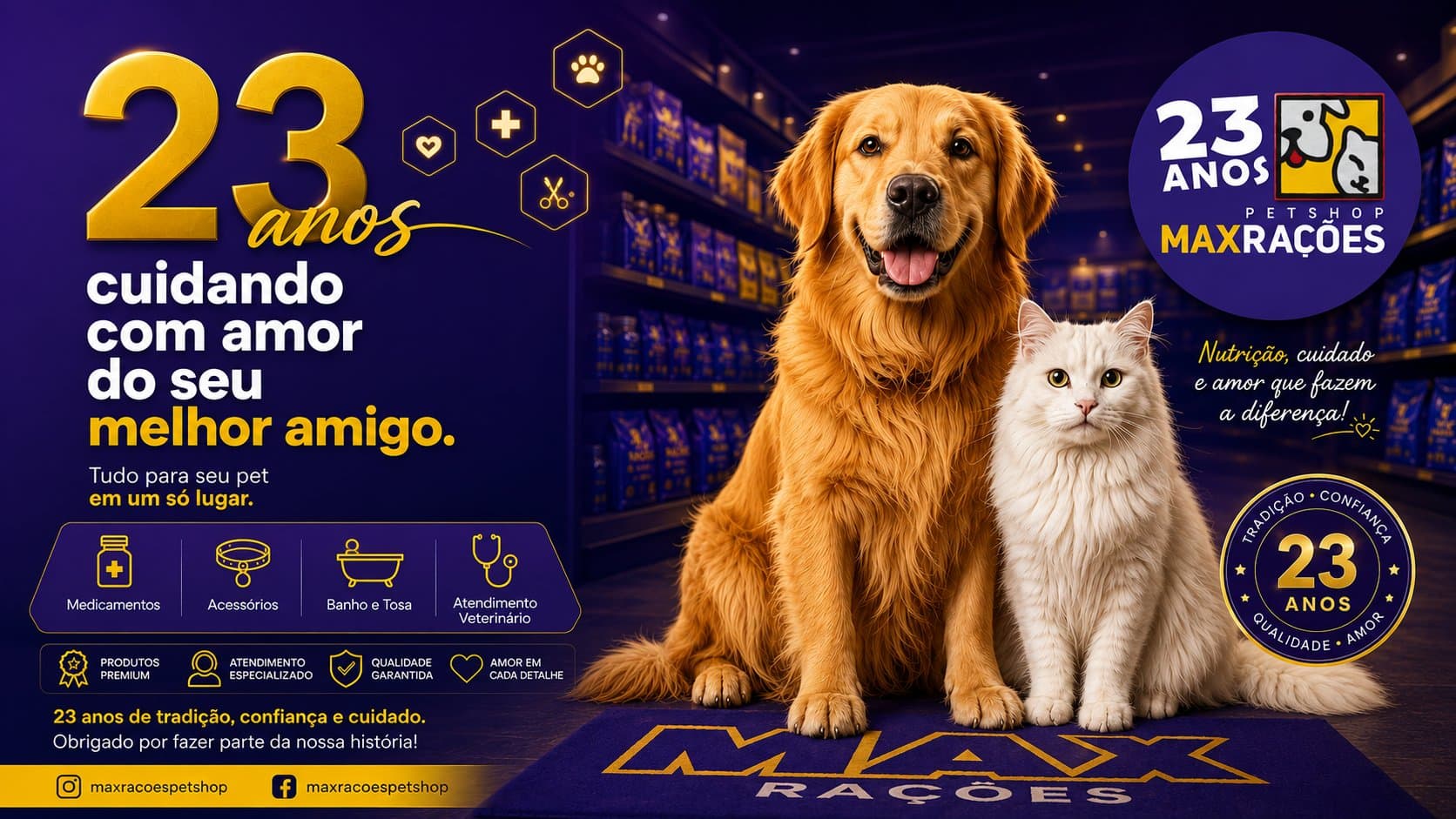 Banner de Max Rações Pet Shop