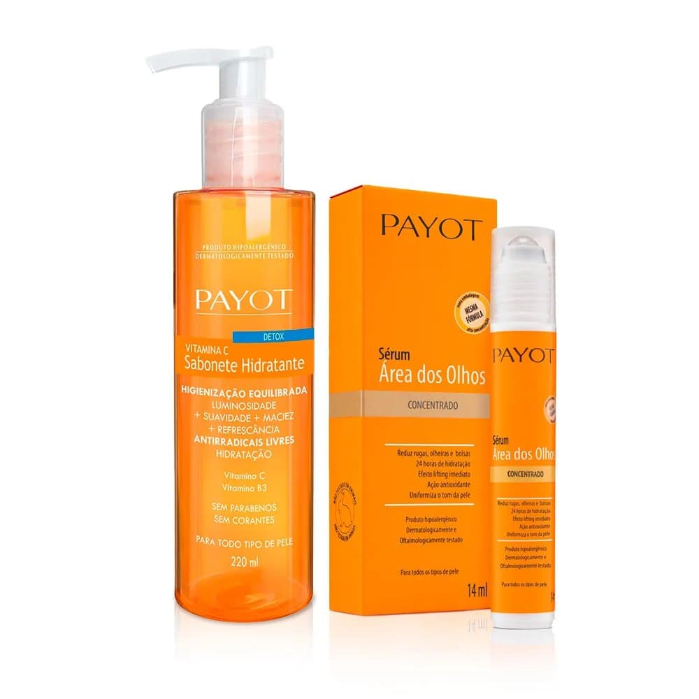 kit limpeza e tratamento para os olhos vitamina c