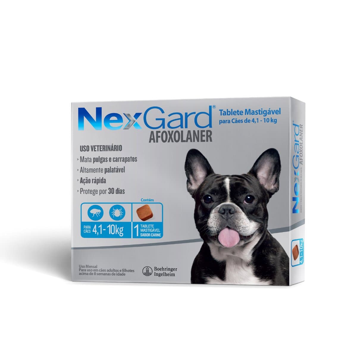 NexGard Antipulgas e Carrapatos de 4,1 a 10kg para Cães