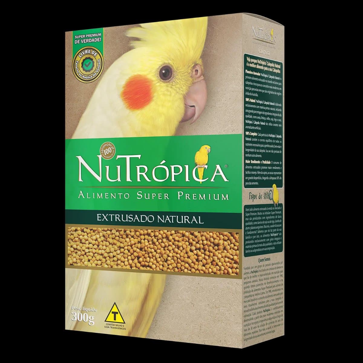 Ração Nutrópica para Calopsita Extrusado Natural Mini Bits 300 g