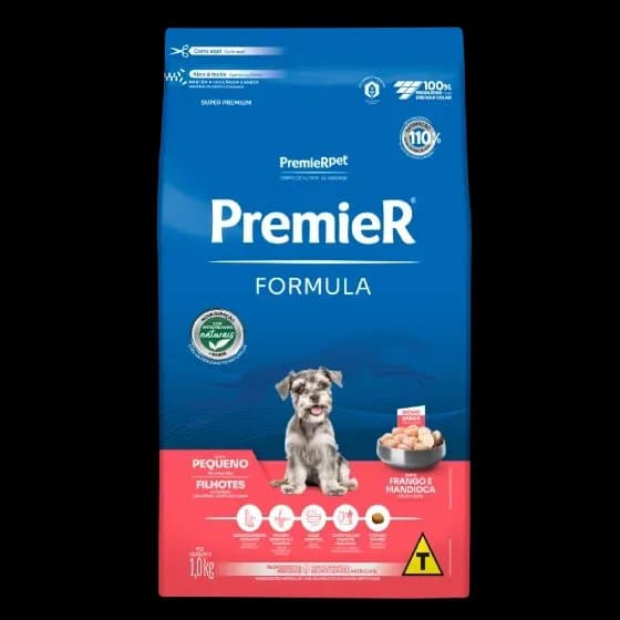 Ração Premier Formula Cães Filhotes Porte Pequeno Frango 1 kg