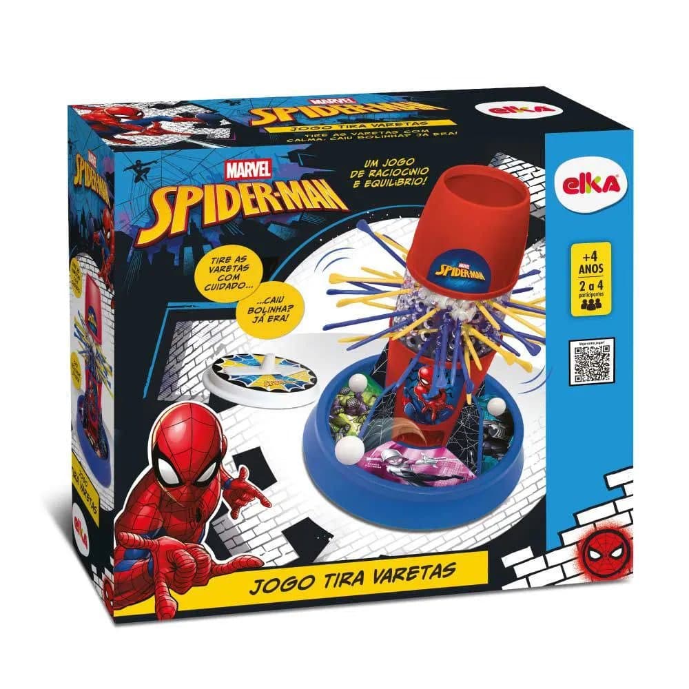 Jogo De Ação - Tira Varetas - Marvel - Homem-Aranha - Elka