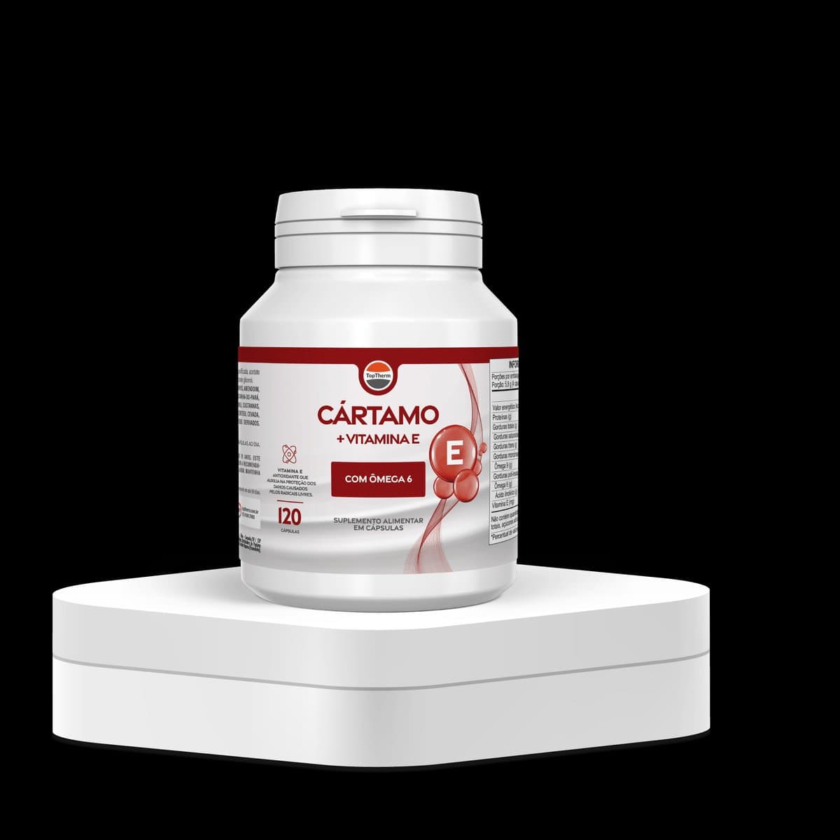 Óleo de Cártamo + Vitamina E | Fonte de Ômega 6 e Antioxidantes | 1 Frasco
