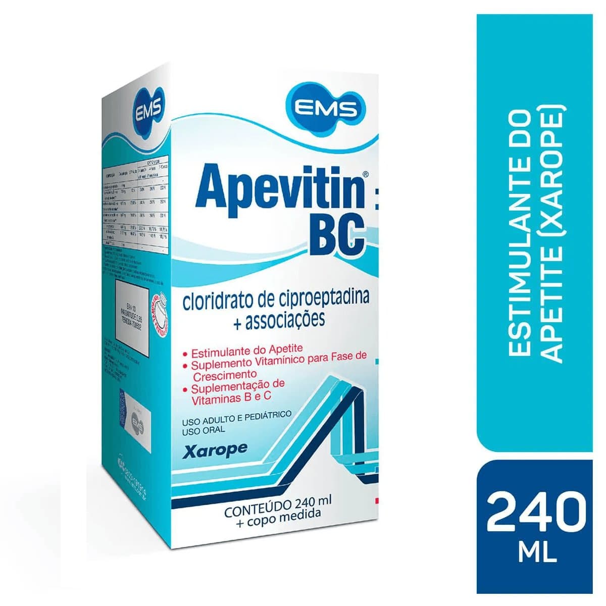 Apevitin BC 4mg + Associações Xarope 240ml