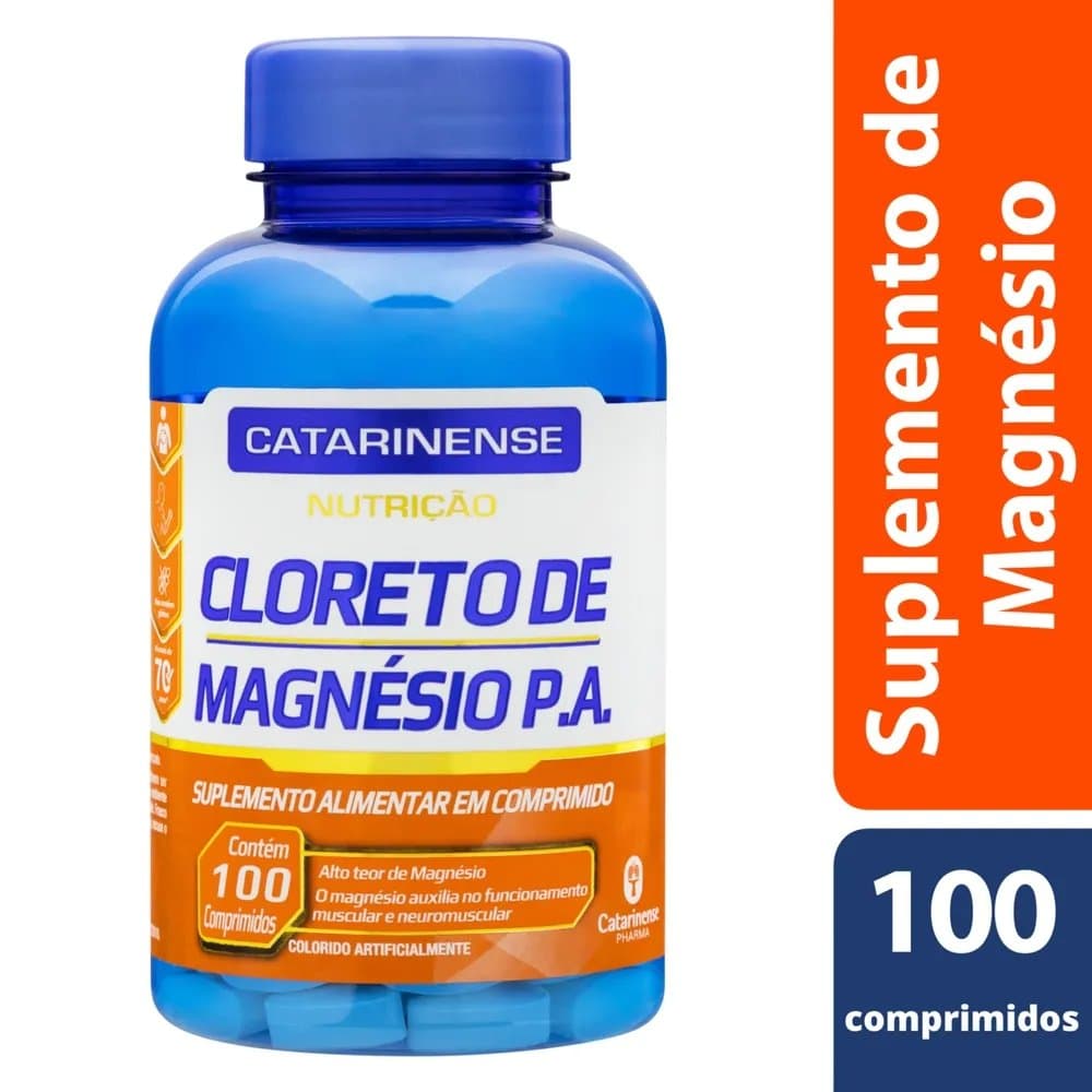Cloreto de Magnésio P.A. 100 Comprimidos Catarinense