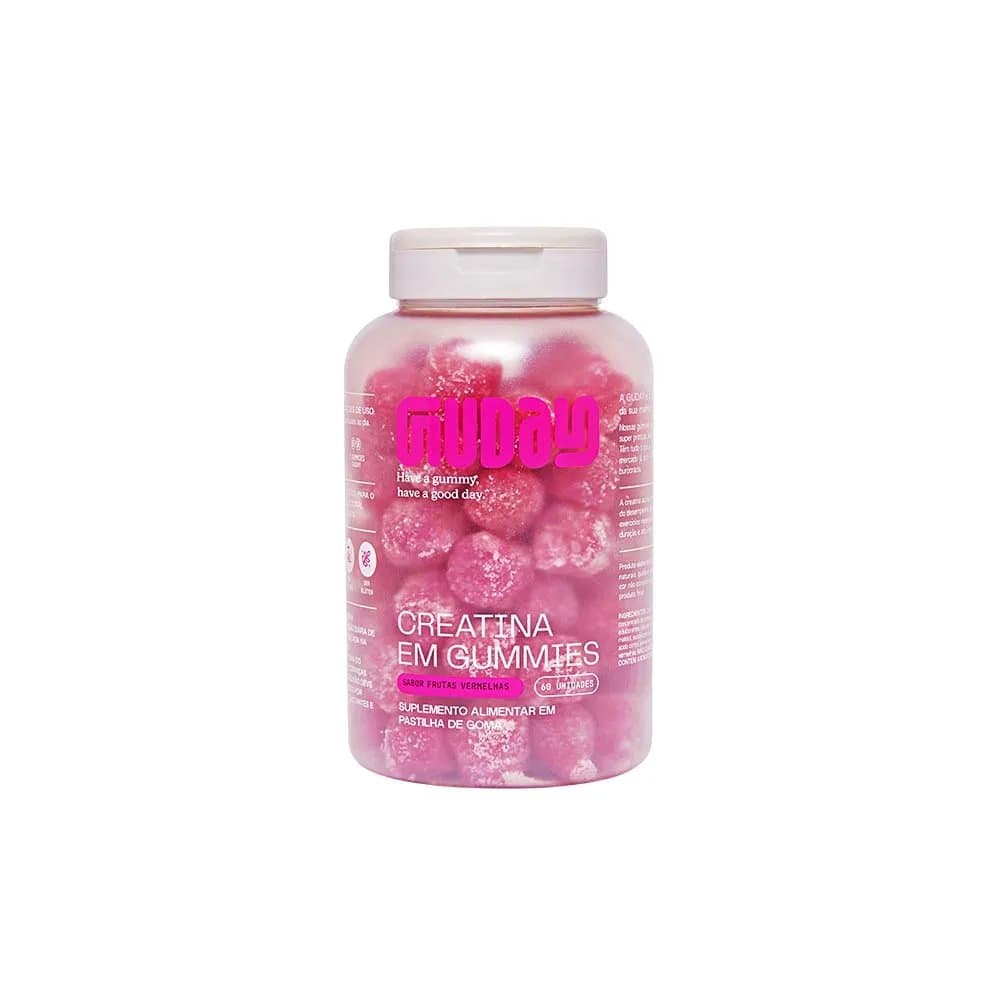 Creatina Guday Em Goma Sabor Frutas Vermelhas 60 Unidades