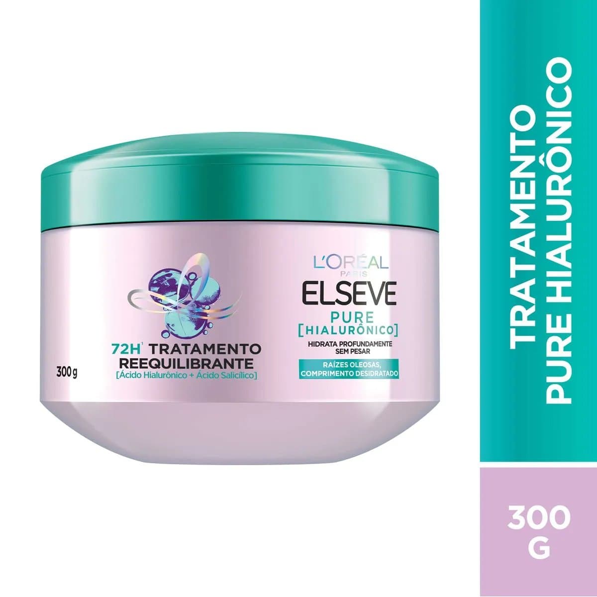 Creme de Tratamento Capilar Elseve Pure Hialurônico Reequilibrante 300g