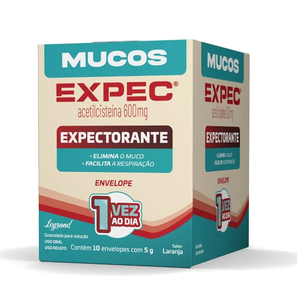 Expectorante Mucos Sabor Laranja 5g 10 Envelopes