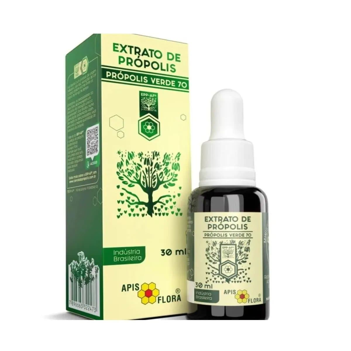 Extrato De Própolis Apis Flora Verde 70 30ml