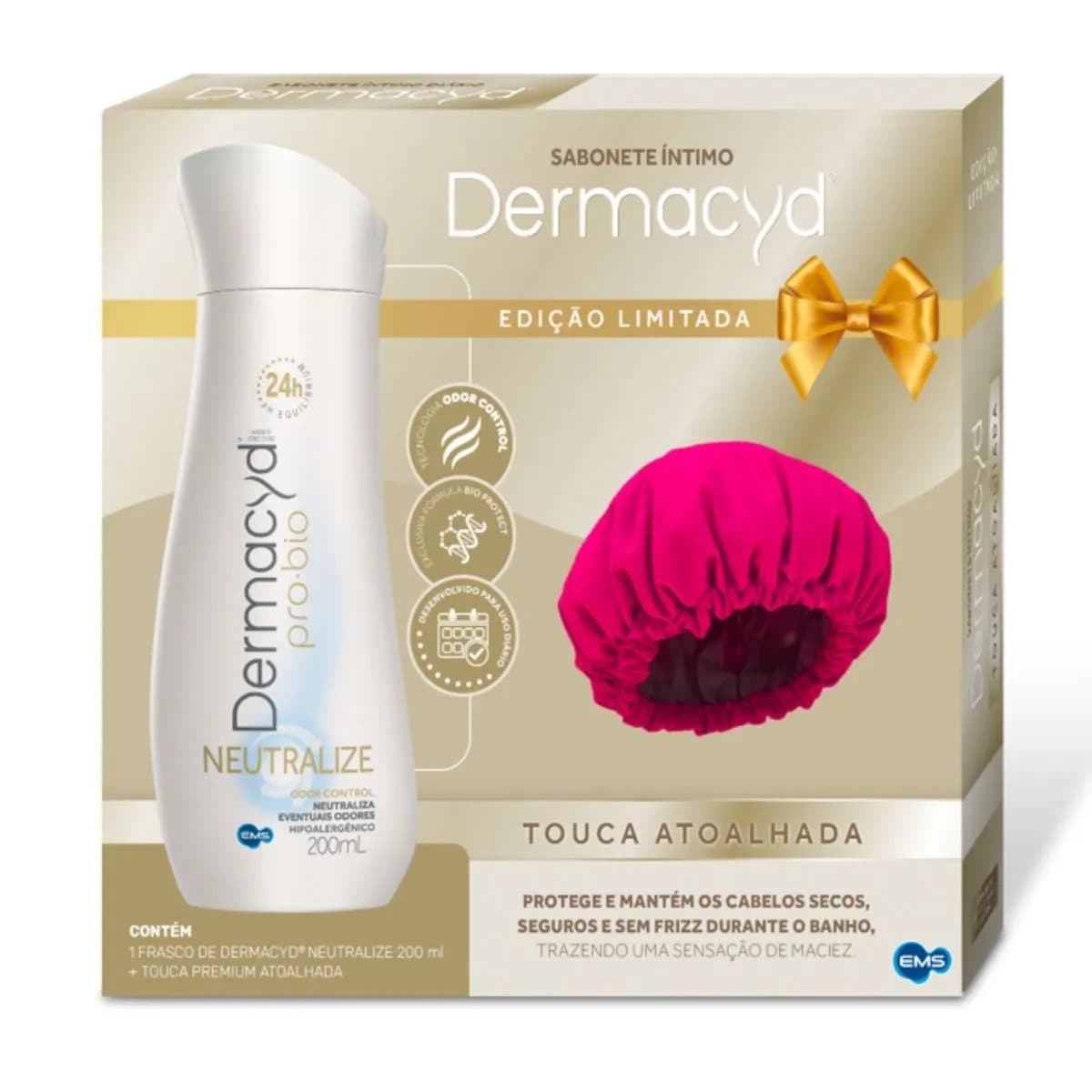 Kit Dermacyd Neutralize Sabonete Intimo 200ml + Touca Atoalhada