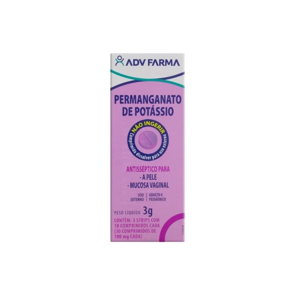 Permanganato 100mg adv 30cp