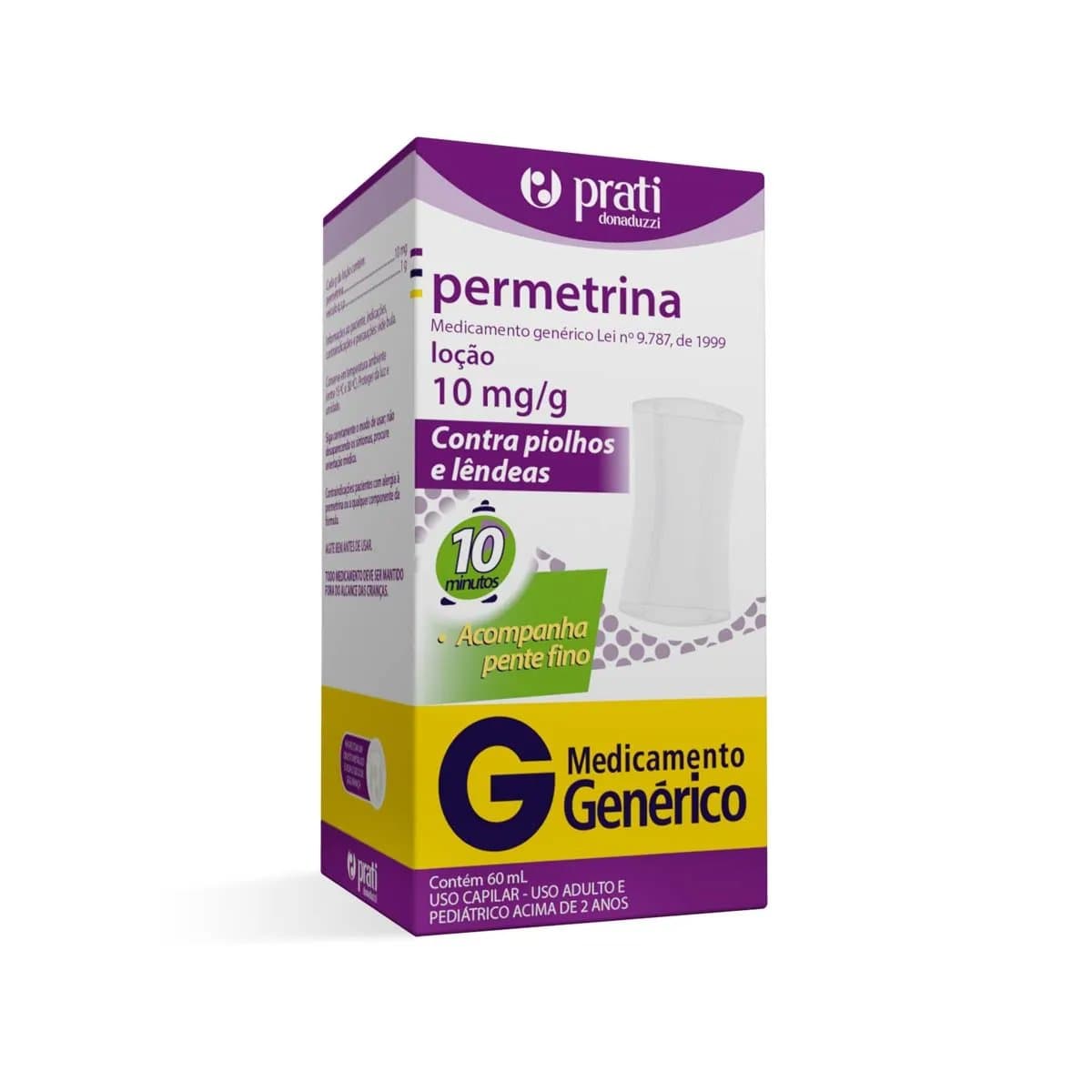 Permetrina 10mg/g Loção 60ml Genérico Prati-Donaduzzi