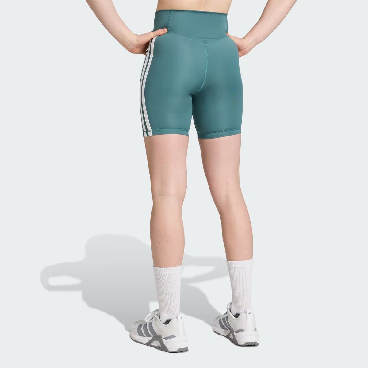 Calça Legging Curta Optime Essentials 3 Listras