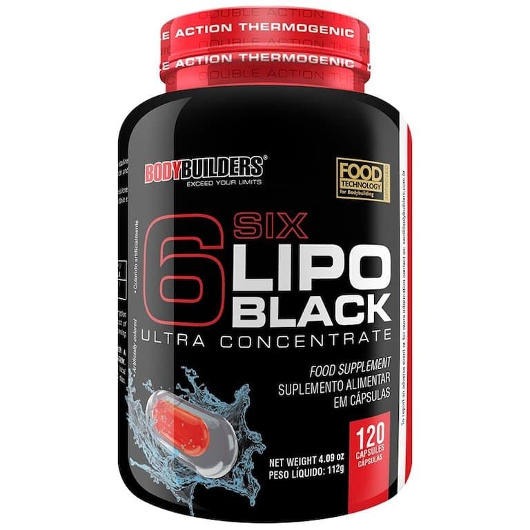 Termogênico Bodybuilders Lipo 6 Black - 120 Cápsulas