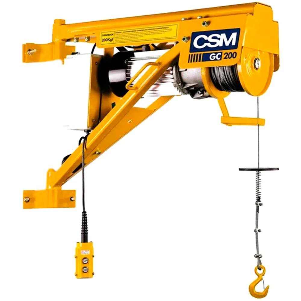 Guincho de Coluna 200Kg Monofásico 1,25 CV Bivolt CSM-40121035