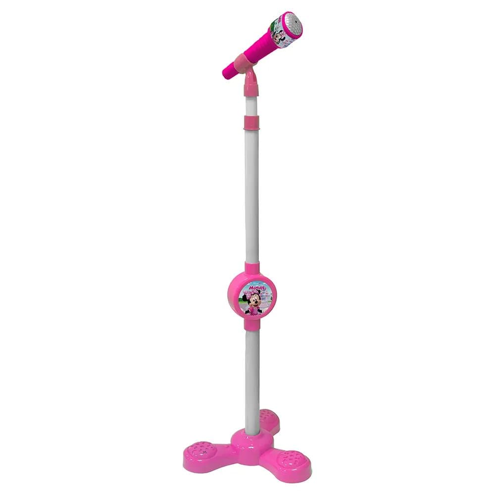 Microfone com Pedestal Karaokê Minnie