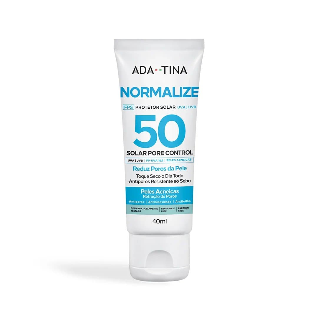 Protetor Solar Facial 12HS Anti-Acne 12HS FPS 50 para Pele Oleosa e Poros – Normalize Solar Pore Control FPS 50 40ml