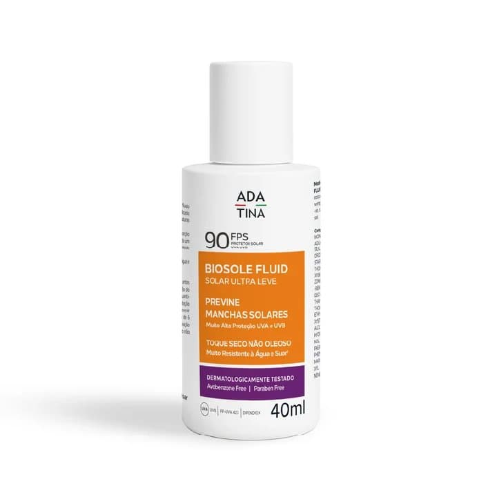 Protetor Solar Facial 12hs Anti-Manchas - Biosole Solar Fluid Ultra Leve FPS 90 - 40ml