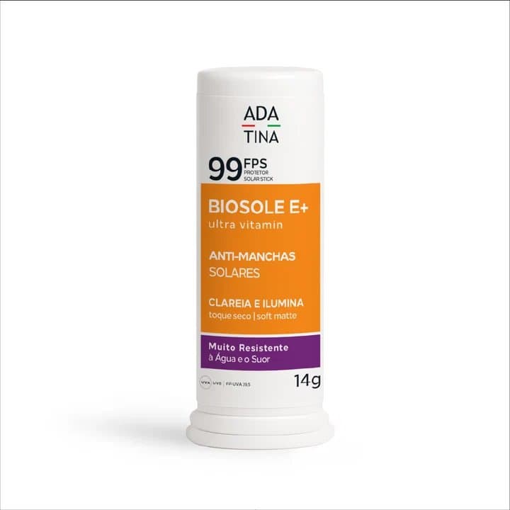 Protetor Solar Facial Stick 12HS Toque Seco – Biosole E Plus Ultra Vitamin FPS 99