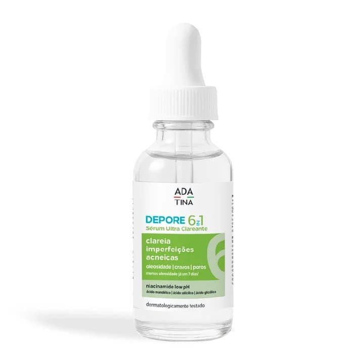 Sérum Clareador com Niacinamida e Ácidos para Pele Oleosa – Depore 6 in 1 Sérum Ultra Clareante 30ml