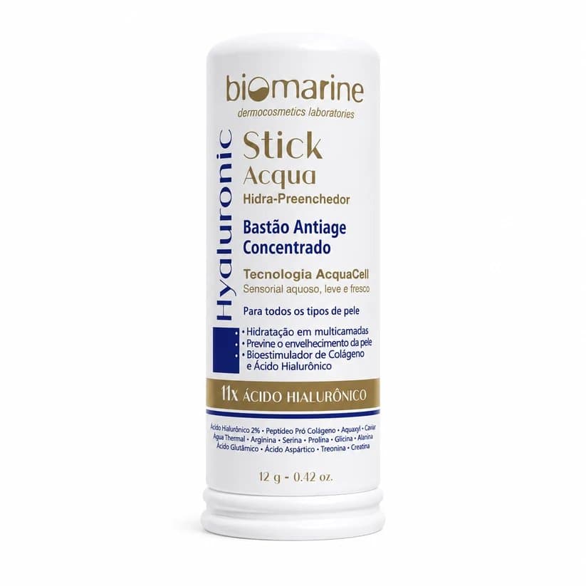 Hidratante Facial em Bastão Hyaluronic Stick Acqua 12g