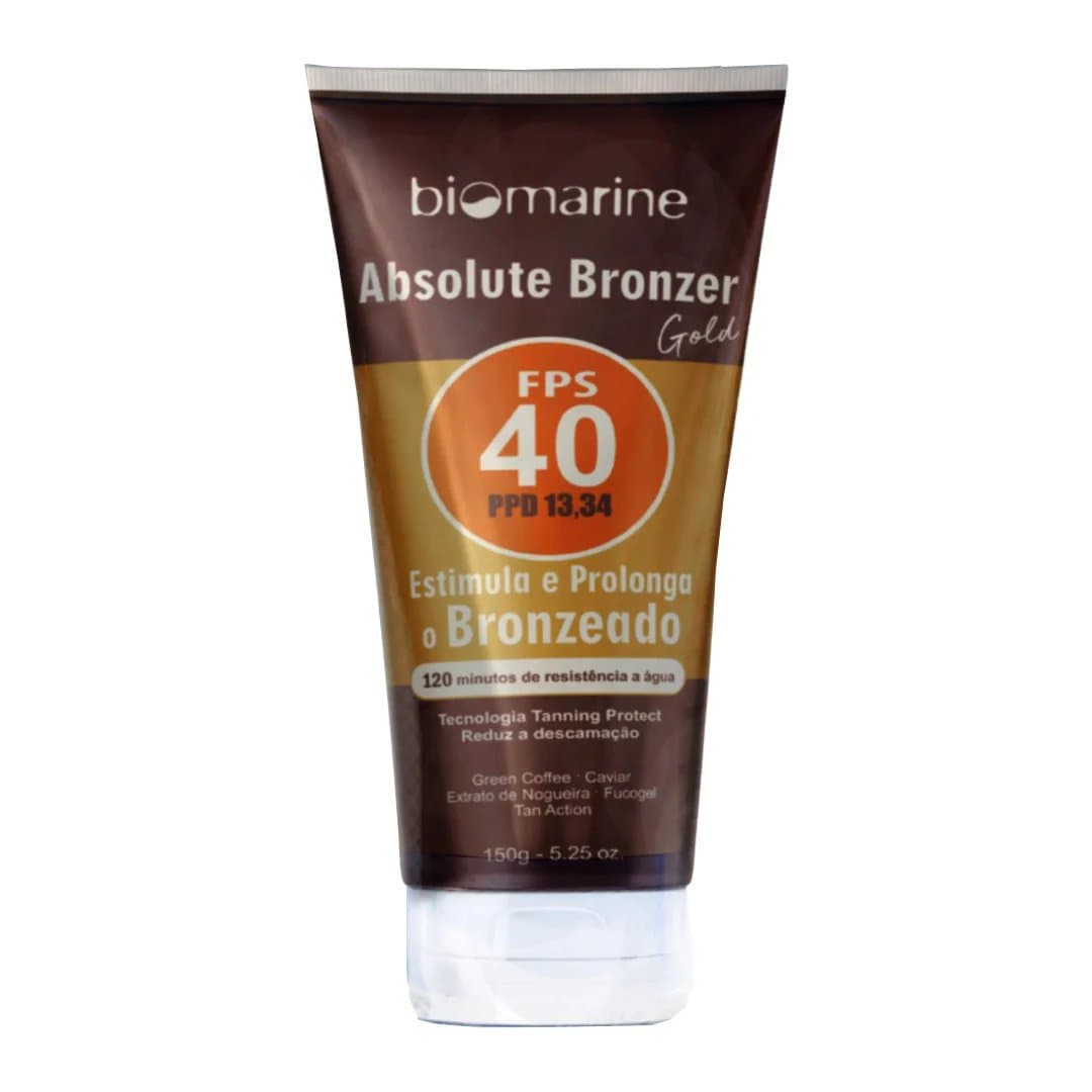 Protetor e Bronzeador Corporal Sun Marine FPS 40 Absolute Bronze 150g