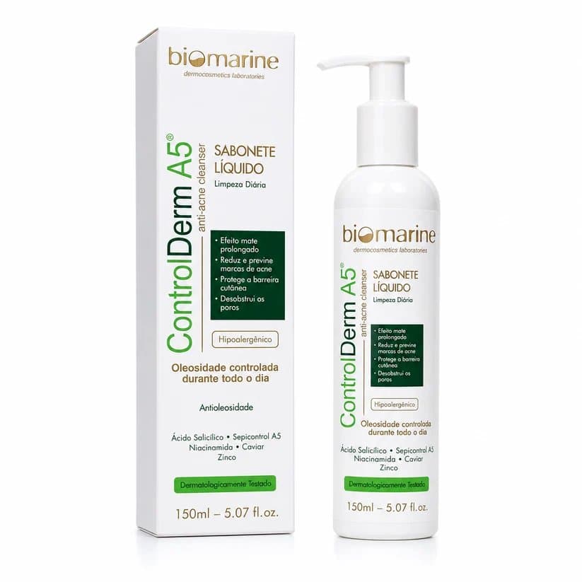 Sabonete Liquido Facial Anti Acne Control Derm A5 150ml