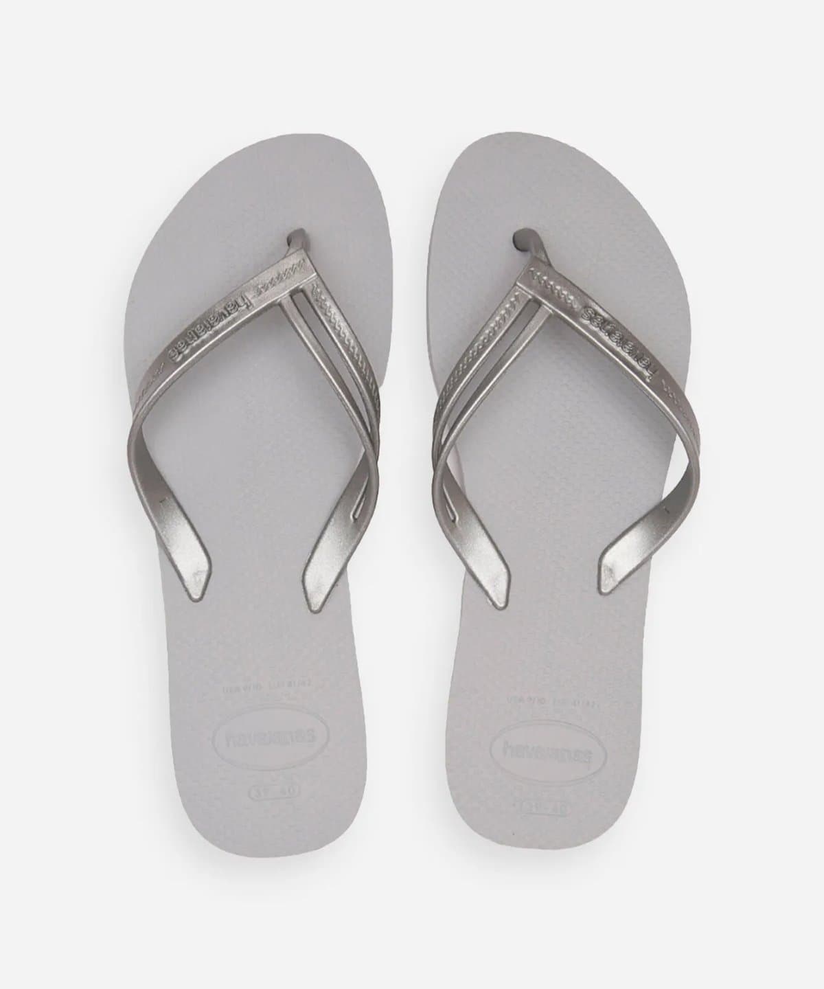 chinelo havaianas elegance cinza